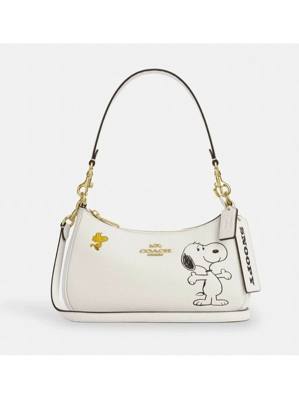 COACH x PEANUTS Teri Shoulder Bag Snoopy Chalk Multi CBJ76 Outlet